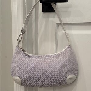 Talbots East-West White and Lavender Women's Shoulder Bag